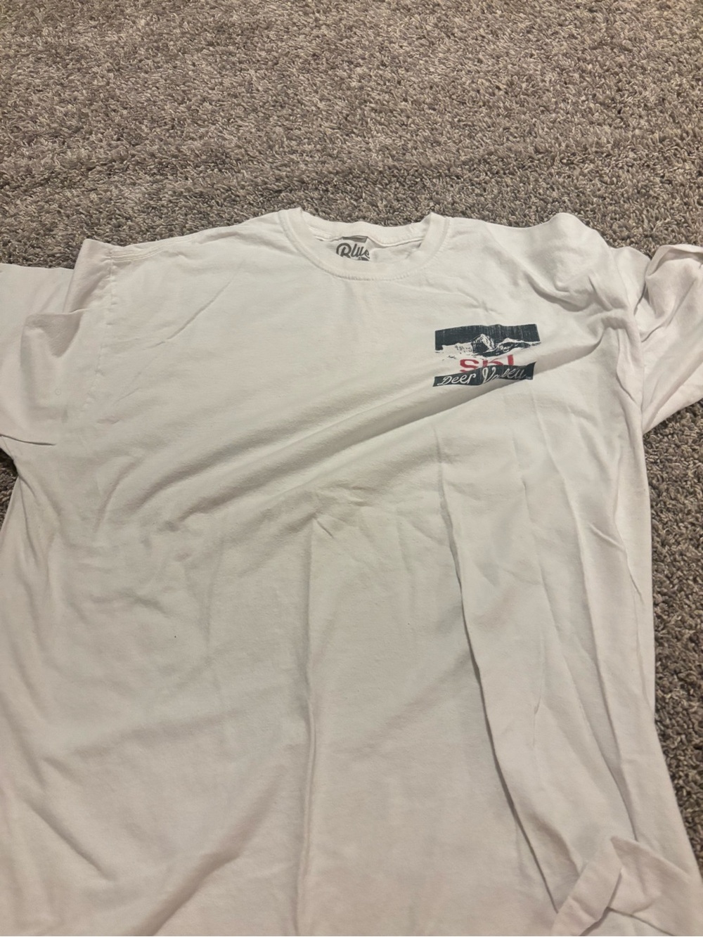White Graphic Short-Sleeve Men's T-Shirt